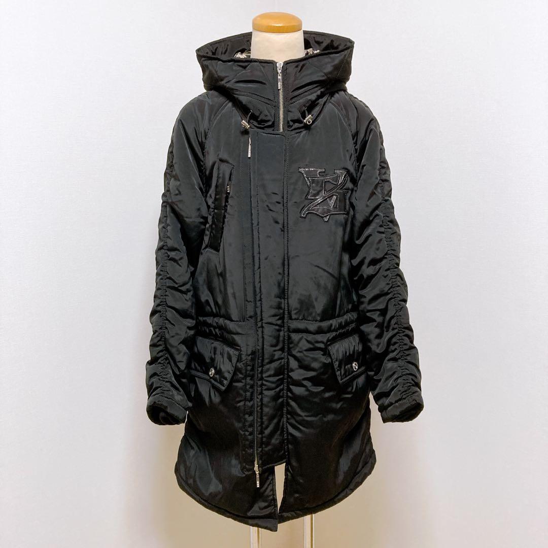 VALENZA SPORTS バレンザ ダウンコート 黒 裏地お洒落 美品❣️