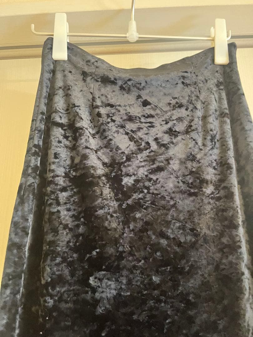 スカート yo BIOTOP Velor long tight skirt