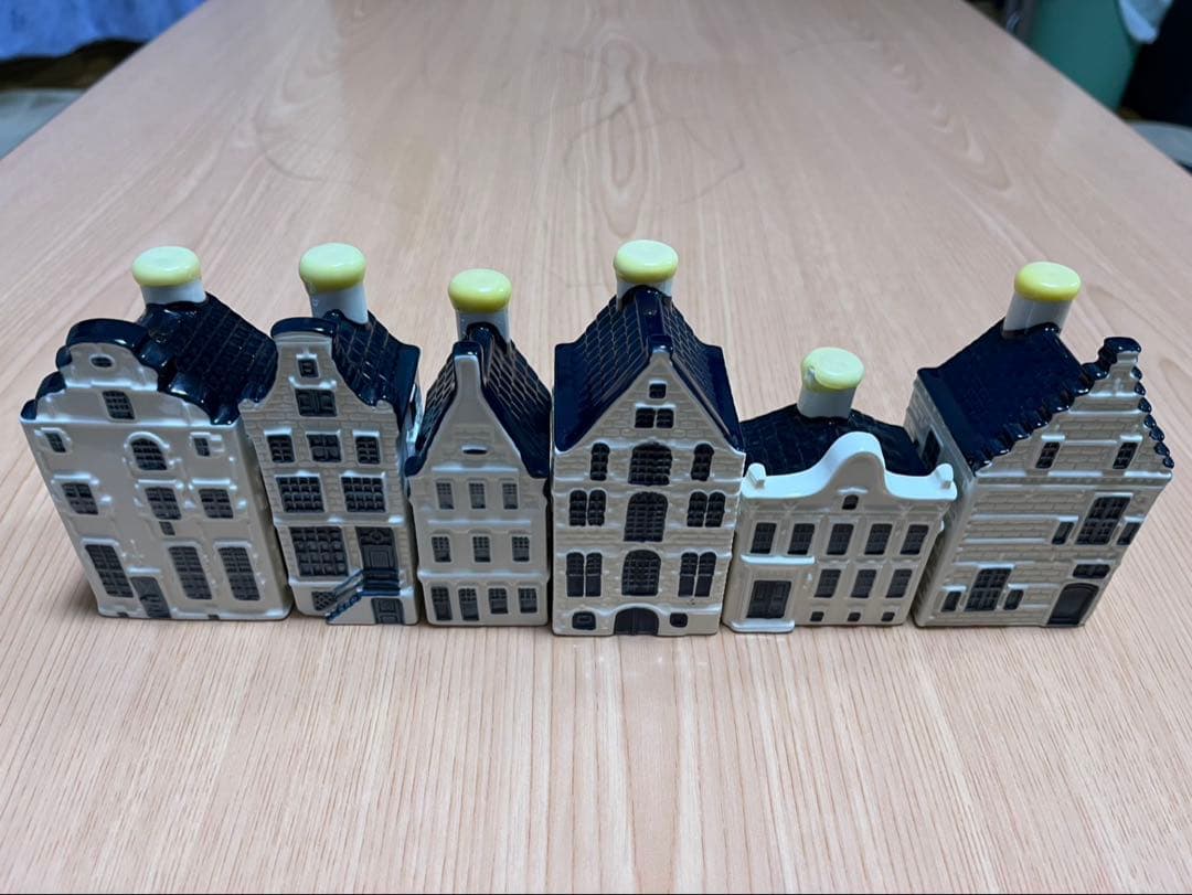 KLM BOLS デルフトブルーハウス6個セット