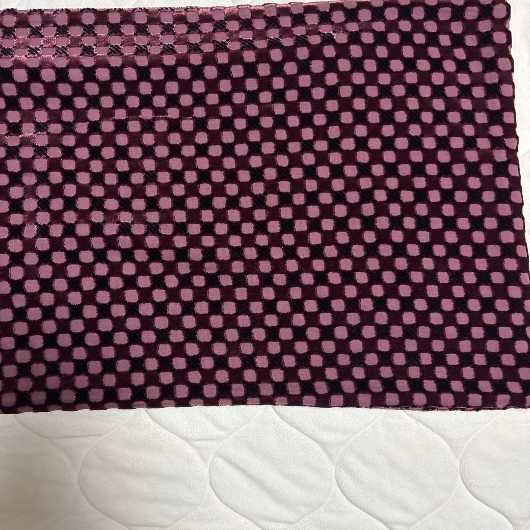 ジョルジオアルマーニ男女兼用ワインレッド 柄 マフラー