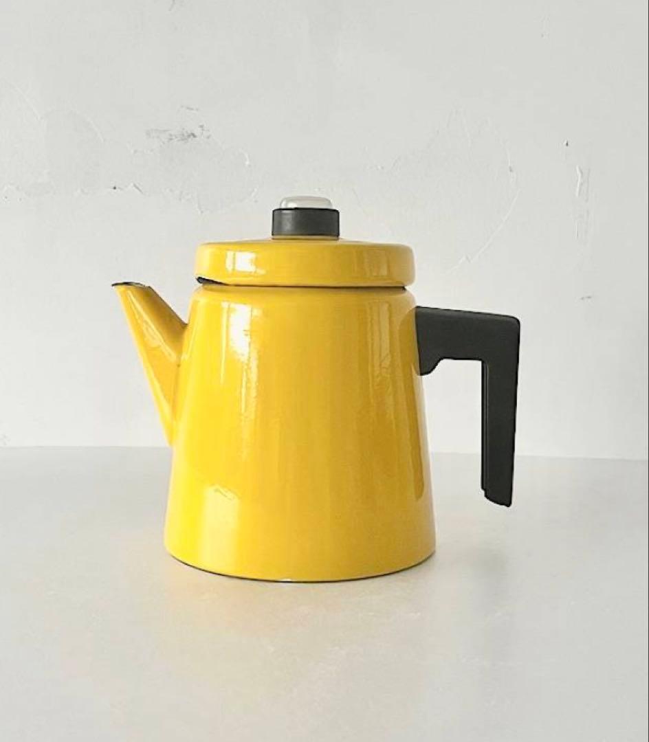 Finel　Antti Nurmesniemi コーヒーポット　イエロー　中綺麗