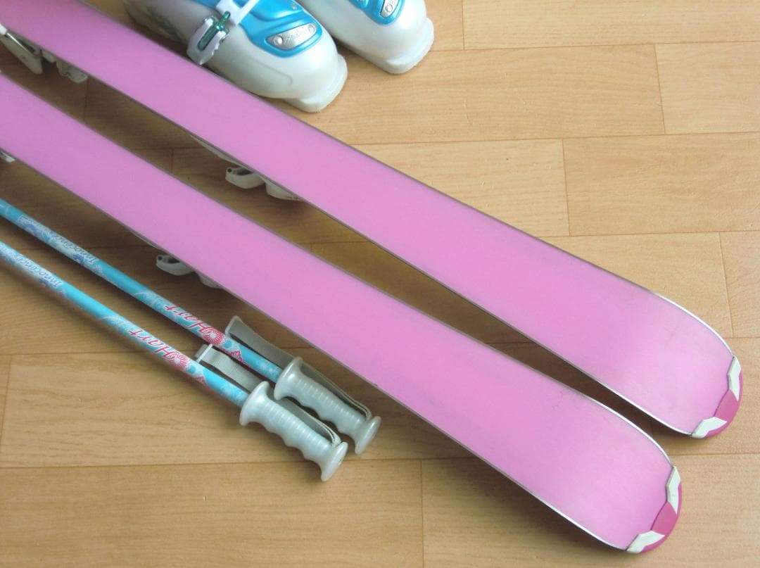 ■■12月・1月限定■送料無料■子供用スキー4点セット■120/23■女の子■■