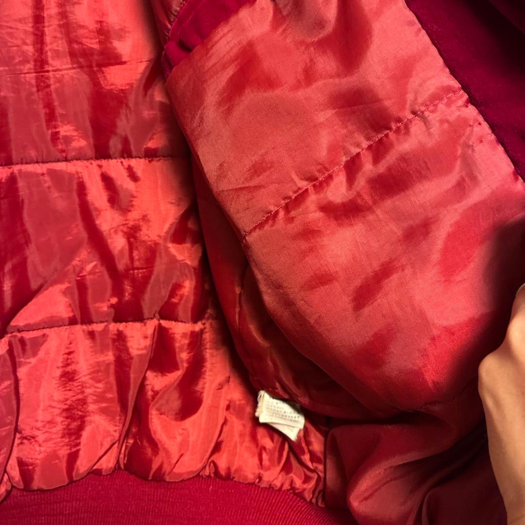 JAKE 赤　スカジャン 横須賀　別珍　ベロア