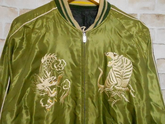 テーラー東洋 白龍柄×ランドスケープ柄 リバーシブル スカジャン