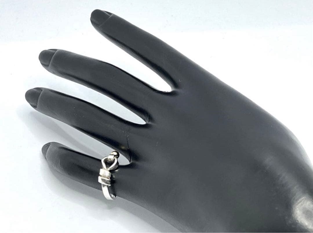 c888 ティファニー　フック&アイ　リング　K18 750/925 約7.5号