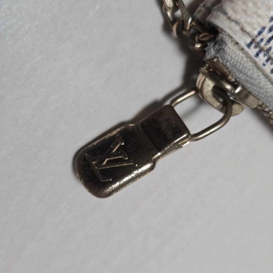 ルイヴィトン LV ポシェット クレ 小銭入 れ ケース ダミエアズール