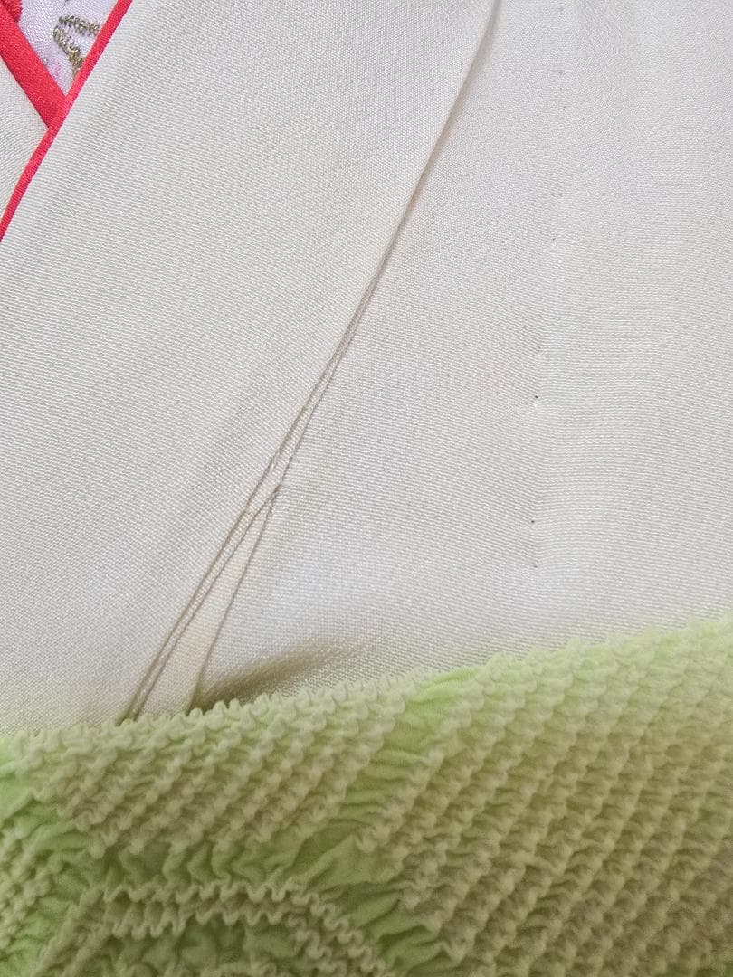 七五三　7歳　正絹　ちりめん　着物　セット　女の子 *c46