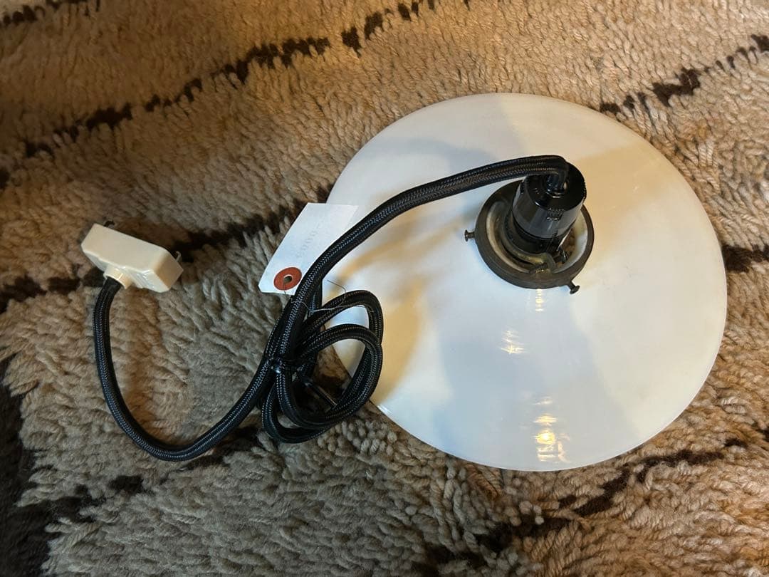 大正ロマン ミルクガラス ペンダントライト 23cm 昭和レトロ