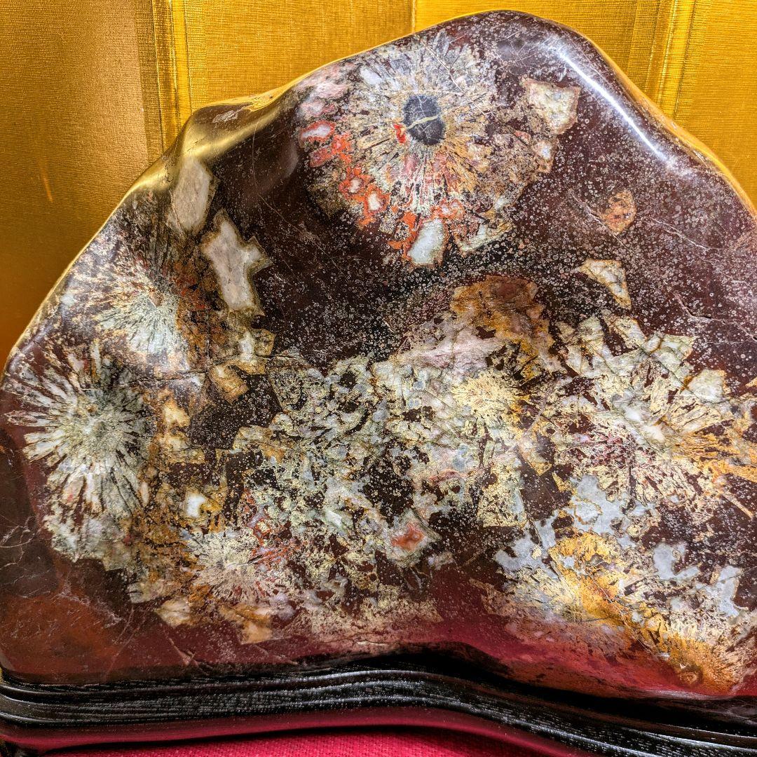 菊花石 岐阜県根尾谷産16.2㌔ 鑑賞石 観賞石 水石 盆石 天然石 置物 家宝