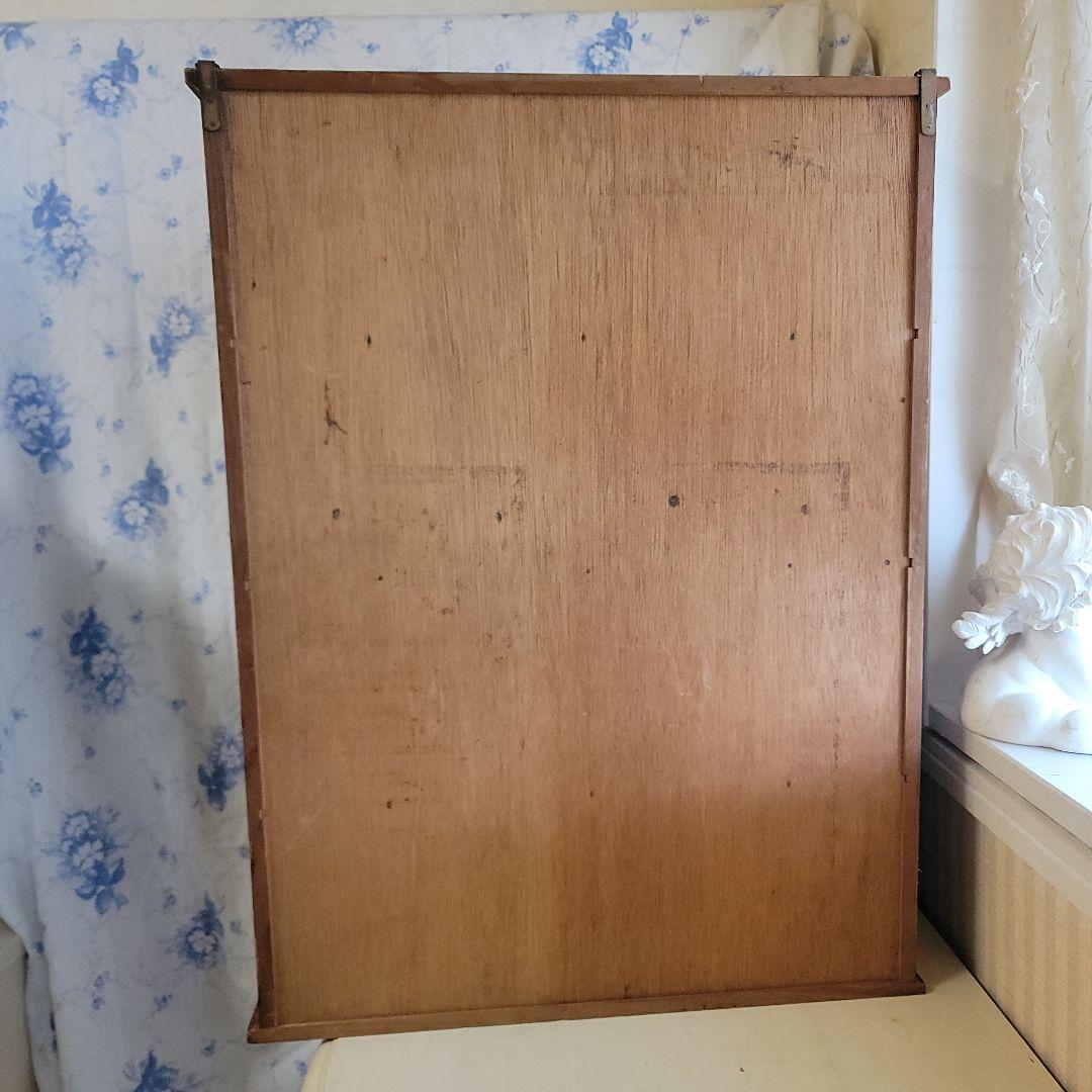 ナチュラルウッドの オープンシェルフ 　飾り棚　4段　アンティークレトロ