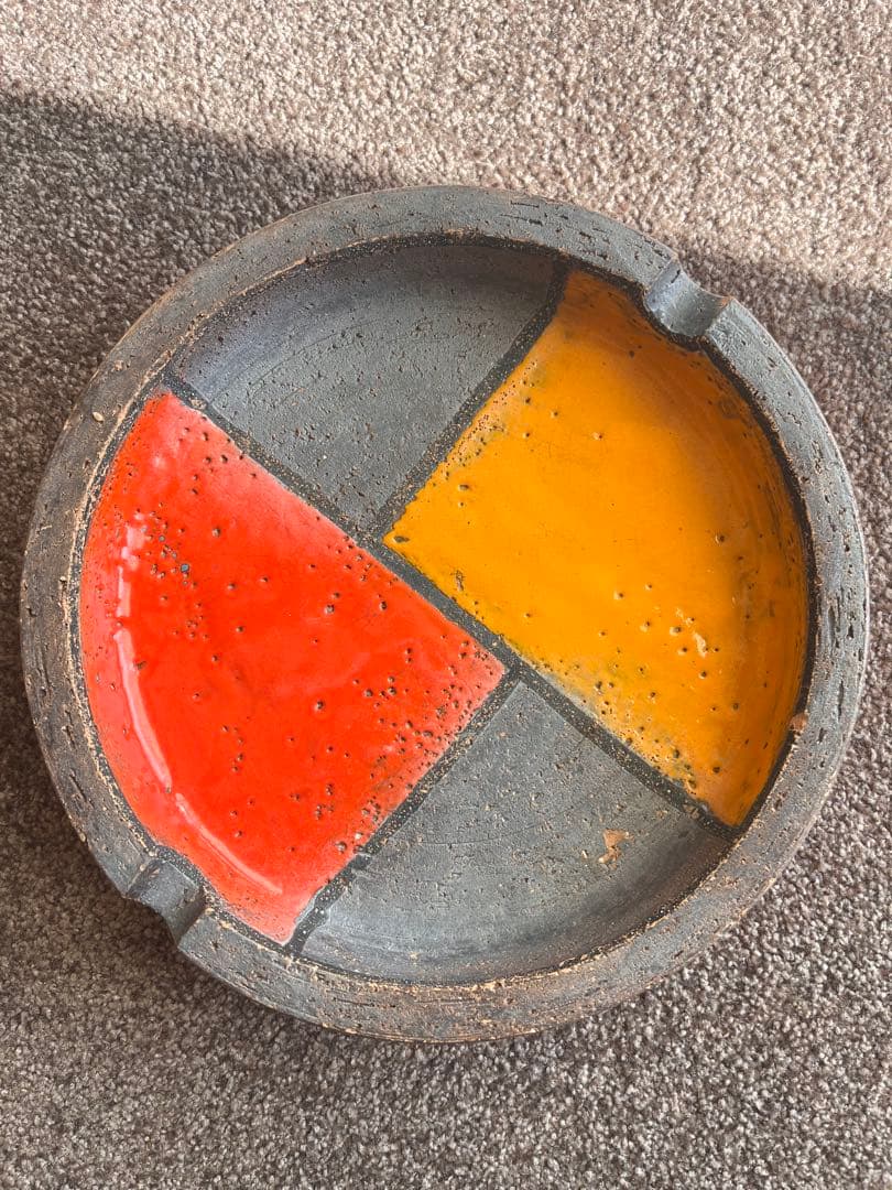 『ミッドセンチュリー』ビトッシ モンドリアン 皿ジオメトリックデザイン