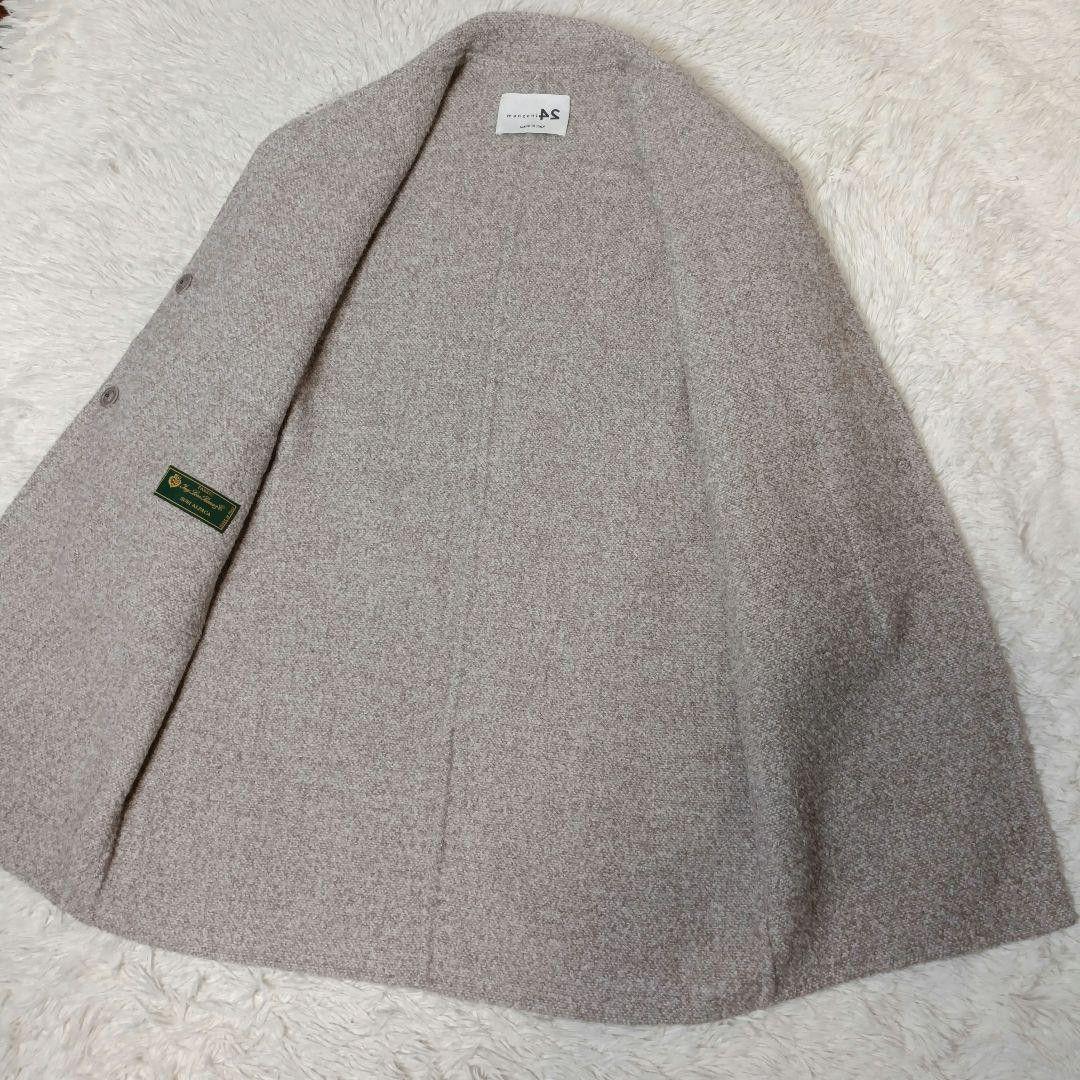 美品■MANZONI 24 LoroPiana アルパカ混ロングコート 22FW