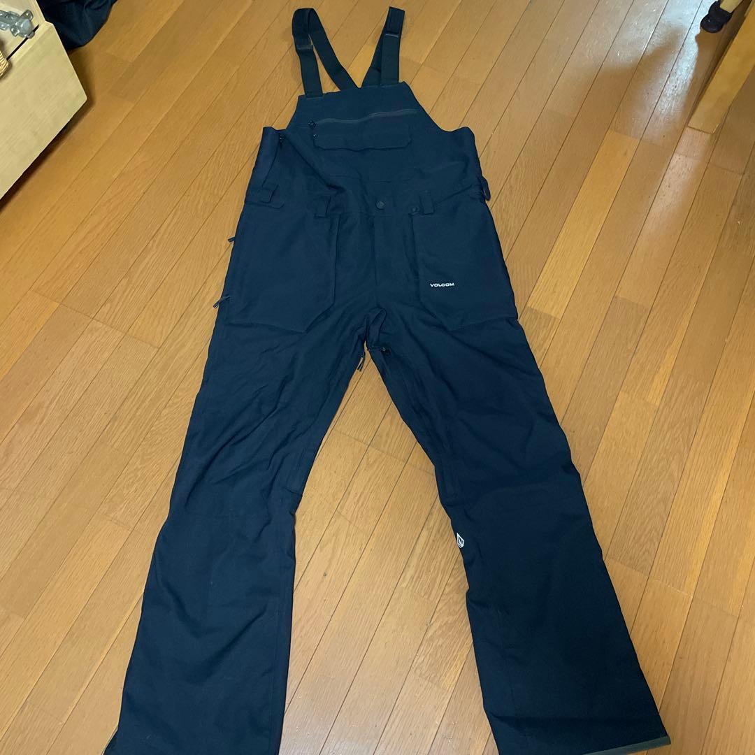 VOLCOM ブラック ビブパンツ オーバーオール