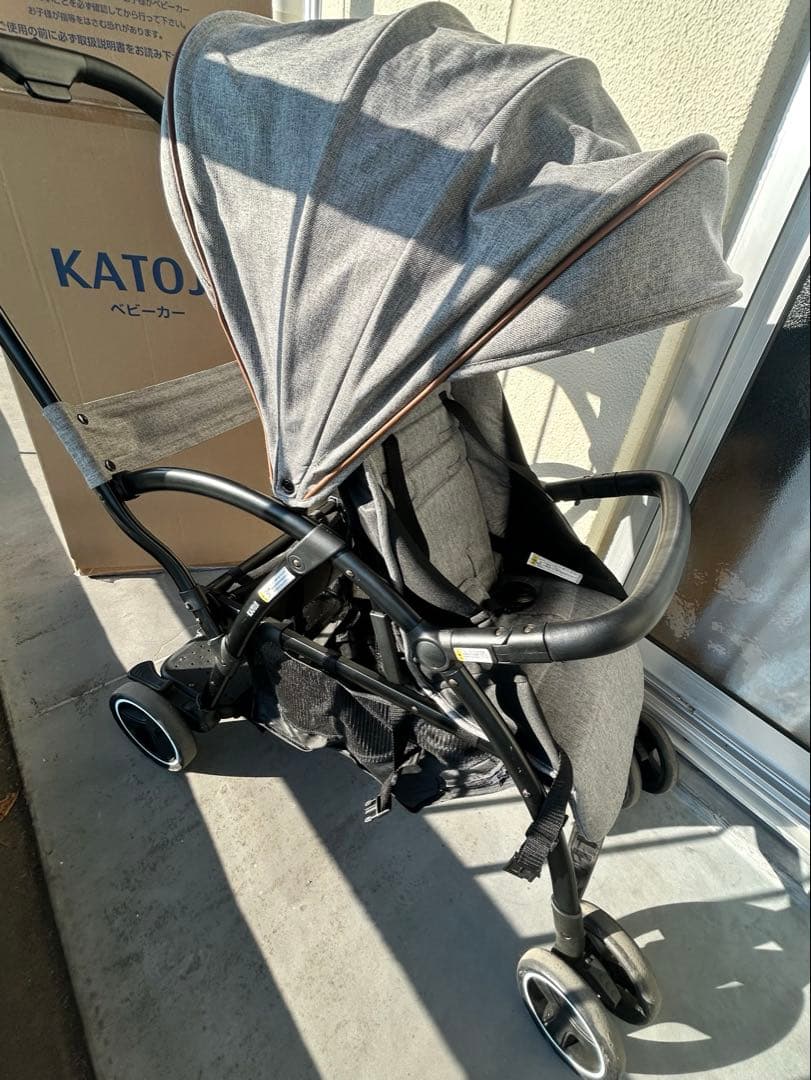 KATOJI ベビーカー 2seater 2シーター2人乗　グレー 2人でゴー
