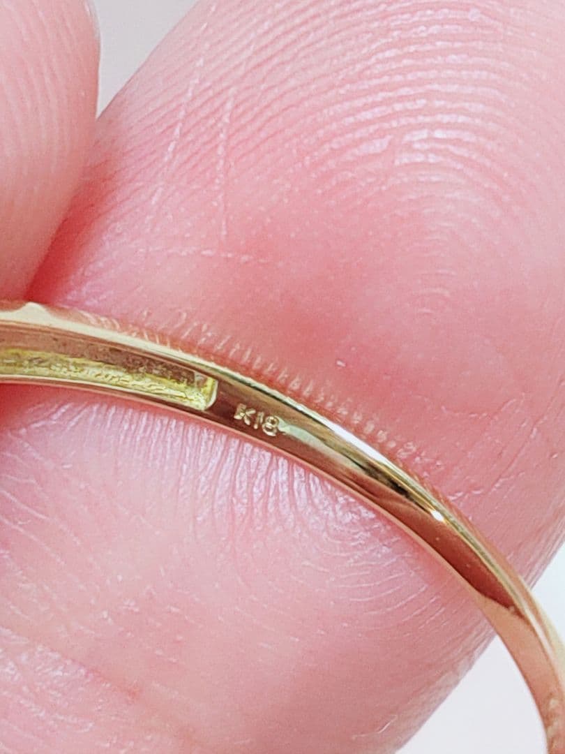 新入荷 未使用 k18YG ダイヤモンド0.30ct ハーフエタニティリング