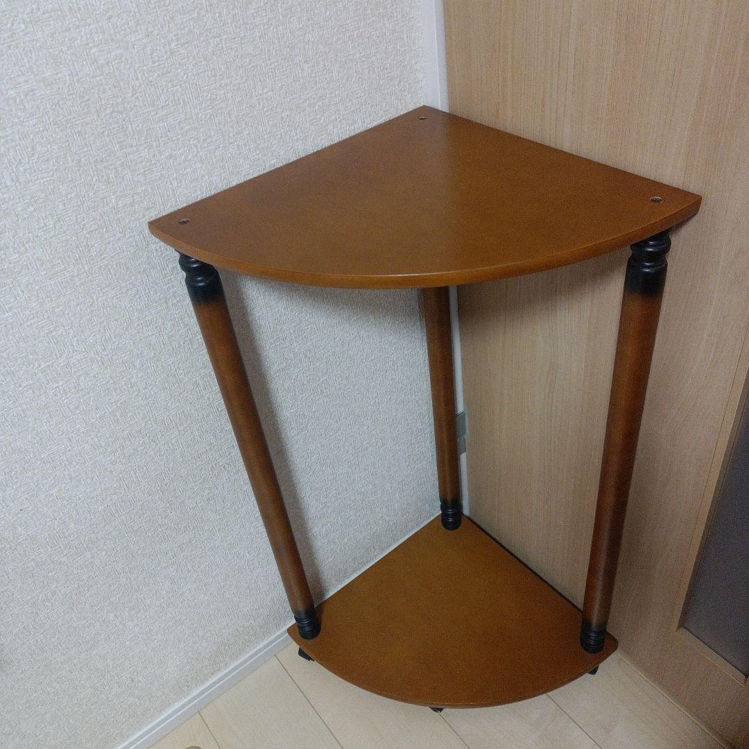 ヴィンテージ コーナーラック 木製 飾り棚 　ラック レトロ アンティーク