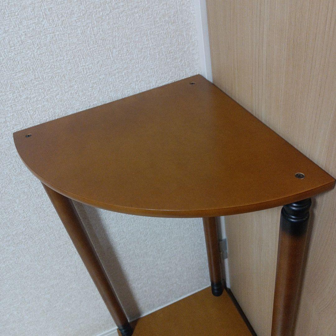 ヴィンテージ コーナーラック 木製 飾り棚 　ラック レトロ アンティーク