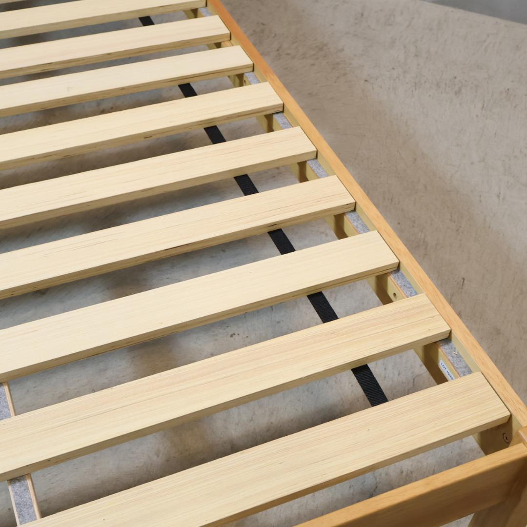 無印良品 MUJI 木製ベッド セミダブルベッドフレーム ラバーウッド材 ベッド