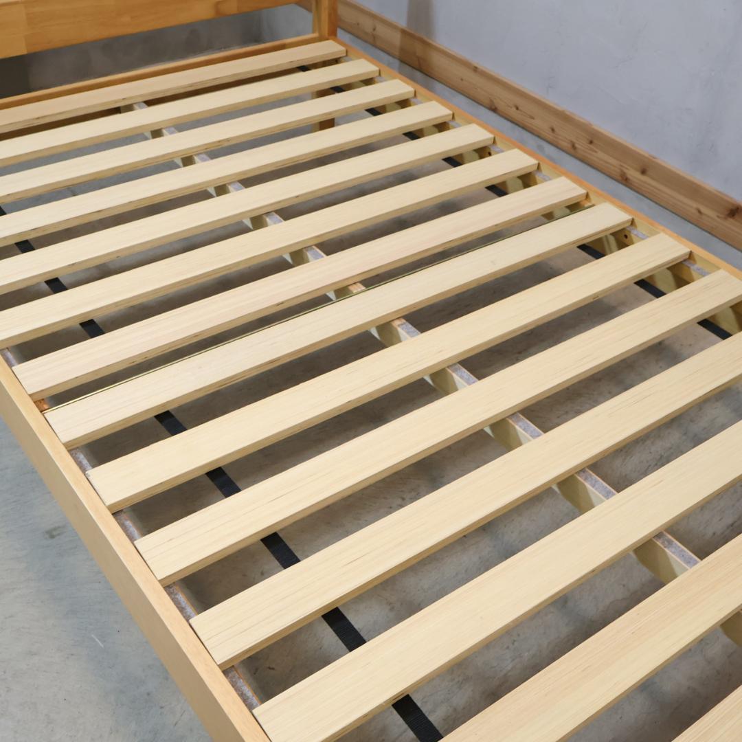 無印良品 MUJI 木製ベッド セミダブルベッドフレーム ラバーウッド材 ベッド