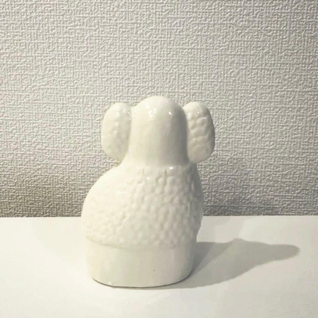 【美品】リサラーソン　置物　プードル　白