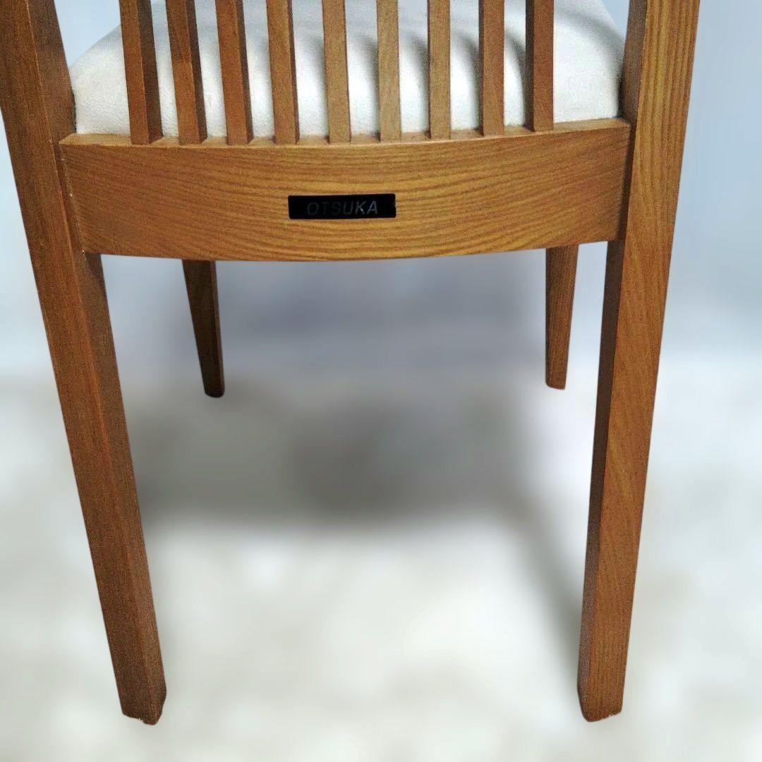 OTSUKA 大塚家具　タモ材　ハイバックチェア　椅子　１脚　木製　天然木①