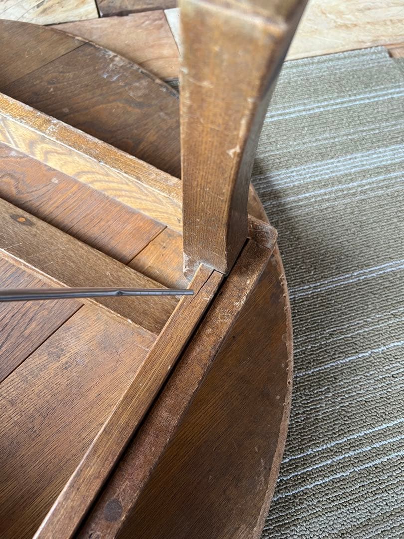 ちゃぶ台　木製　折りたたみ　レトロ