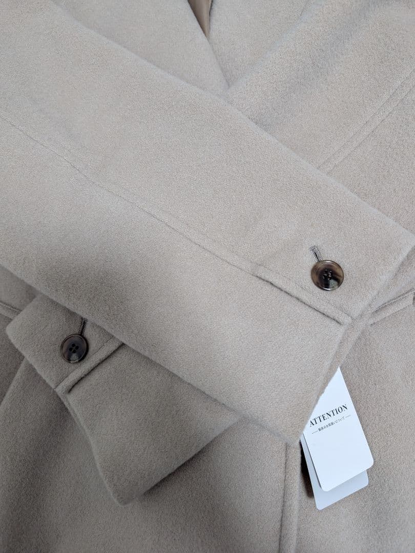 みーこ様　スローブイエナ ECO WOOL ダブルブレストコート 36 ベージュ