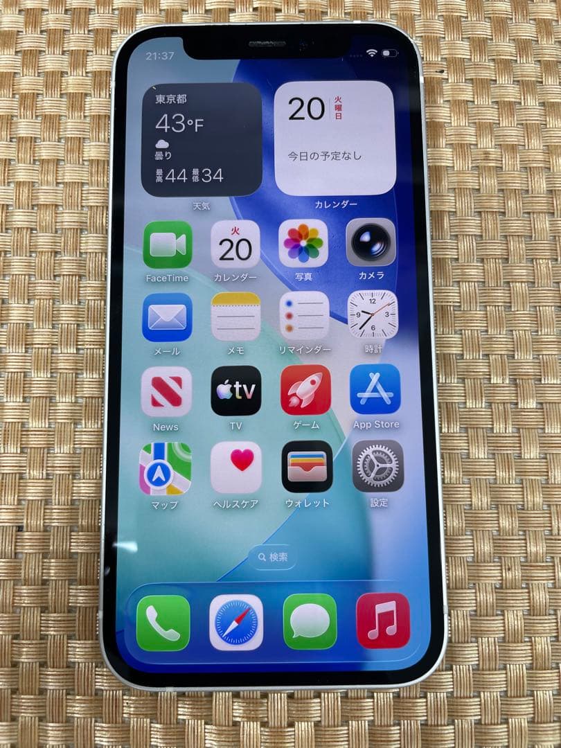 iPhone 12mini 64 GB ホワイトSIMフリー【6187】