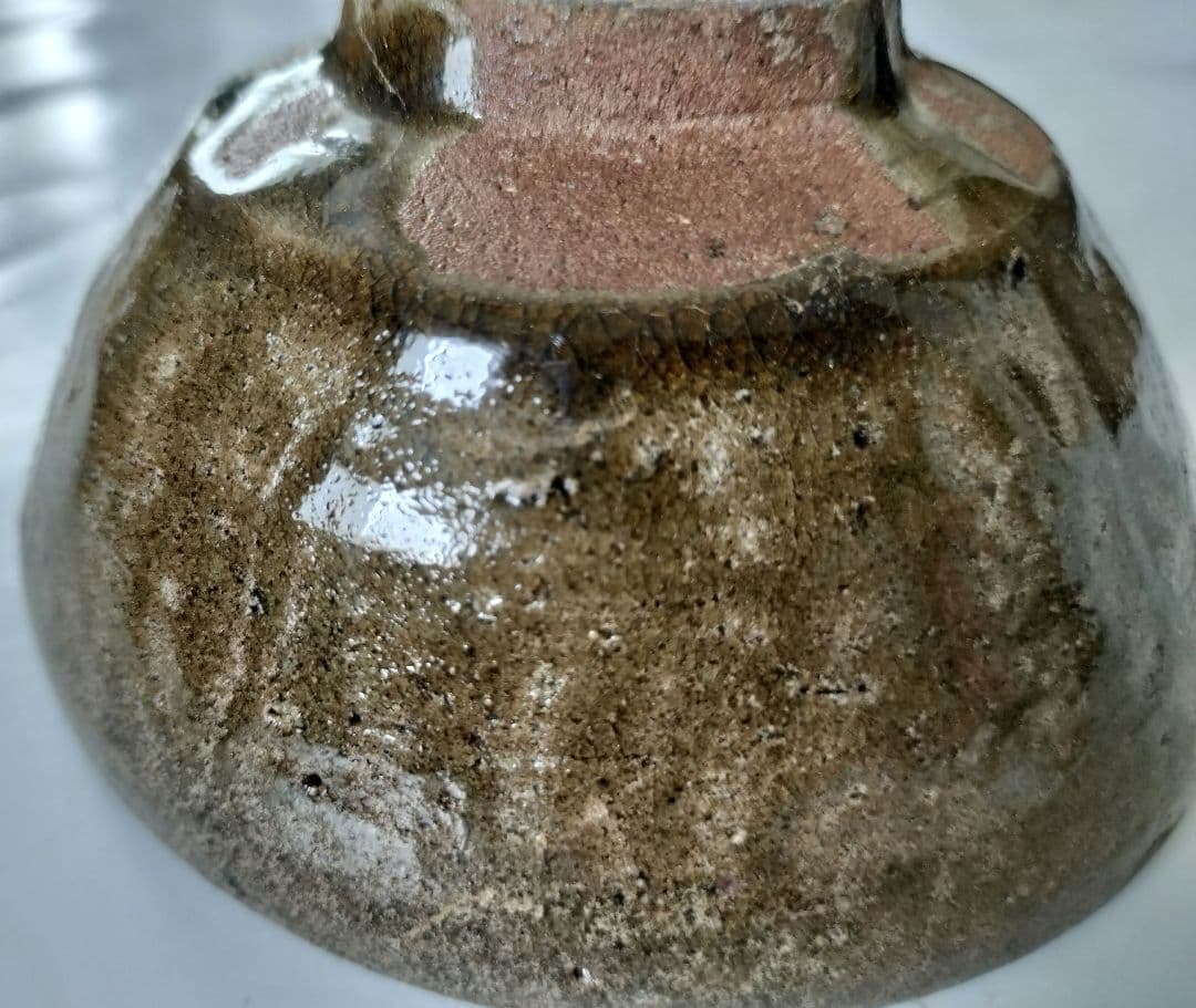 古唐津　小山路青手茶碗(発掘手)　④
