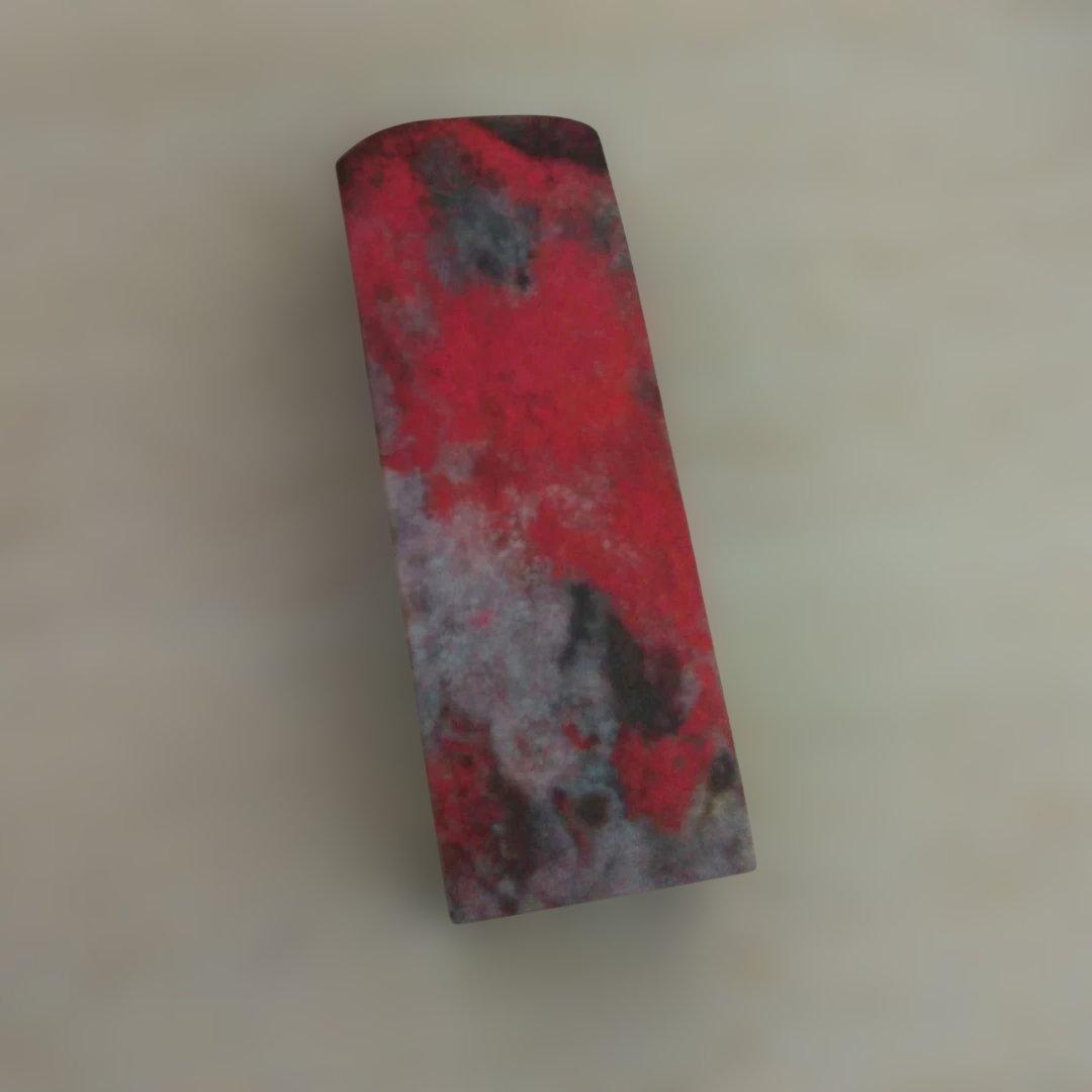 古印材　中国　ビンテージ　鶏血石