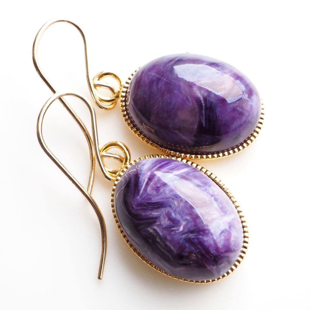 【ｔａｍａ☆彡】宝石質カーネリアンのバタフライピアス