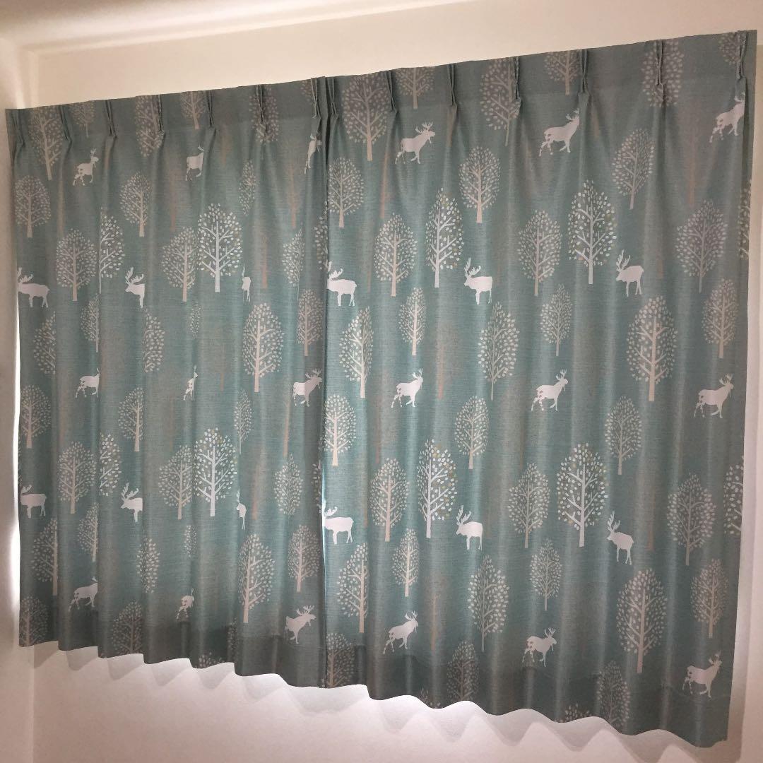 カーテン北欧柄