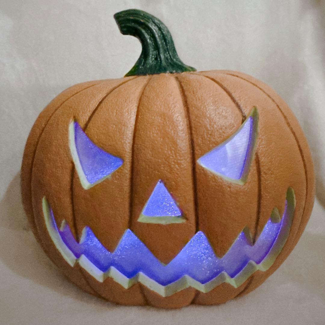 廃盤 ハロウィン カボチャ パンプキン LEDライト センサー 音声 ◎コストコ