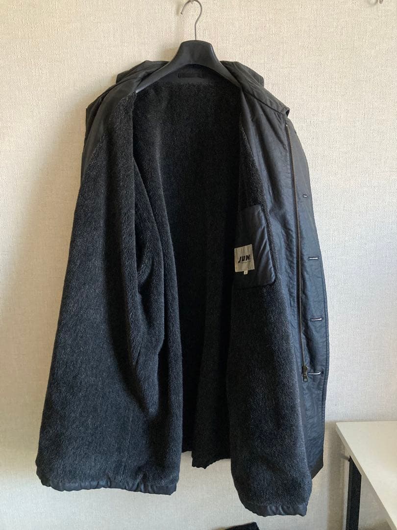 90s junmen コーティングコート ブラック