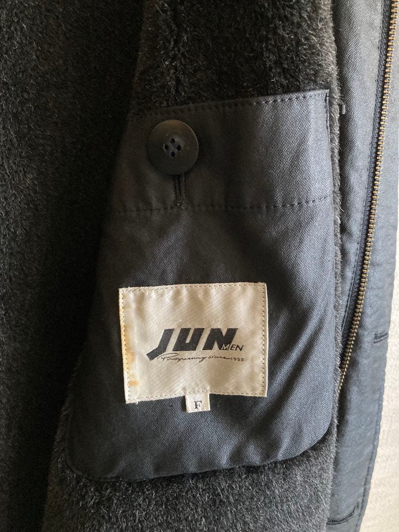 90s junmen コーティングコート ブラック