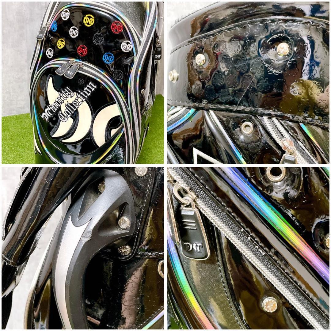 マイノリティコレクション キャディバッグ オールエナメル 3点式 ロゴ刺繡入り