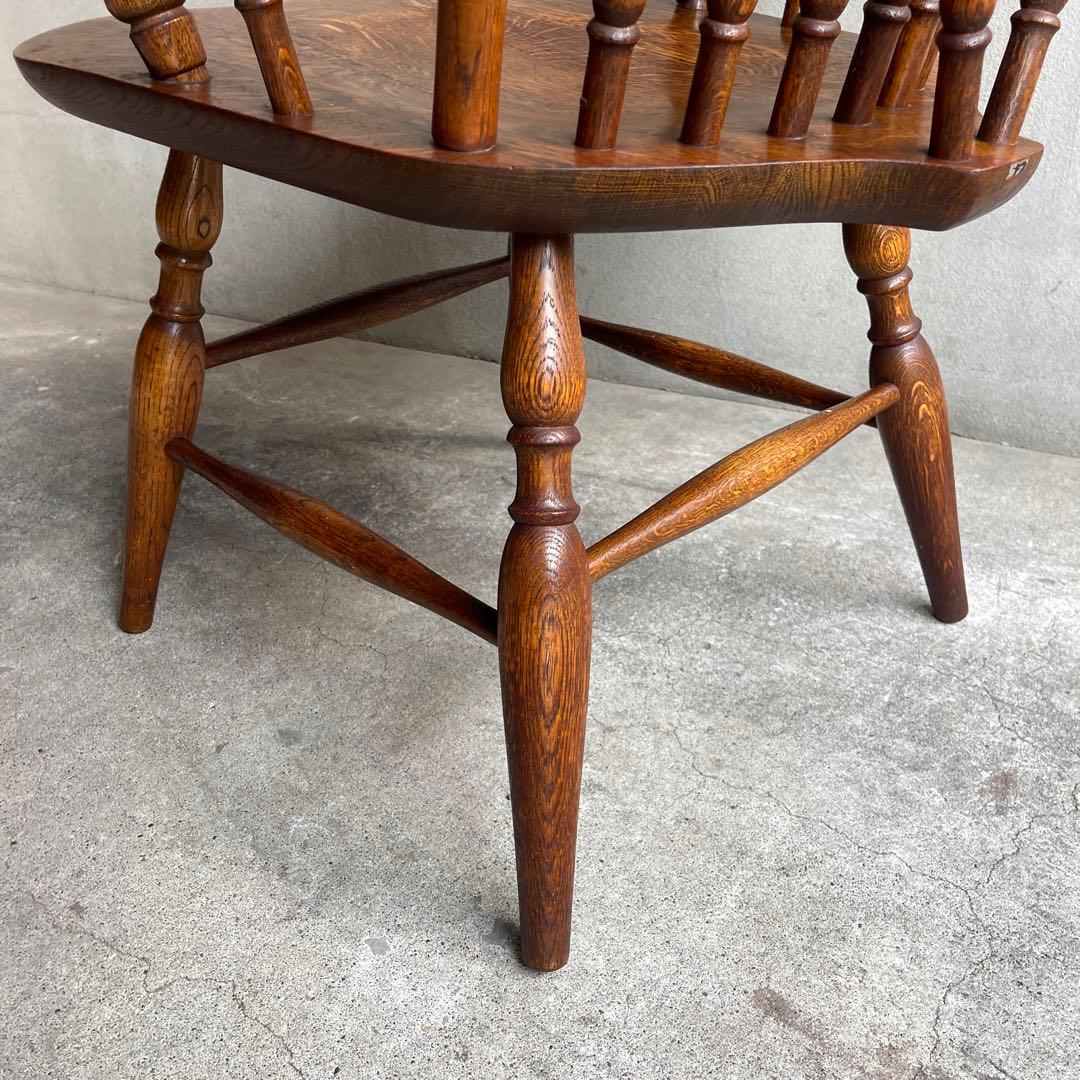 希少 美品　オールドビンテージ　キツツキ ウィンザーアームチェア