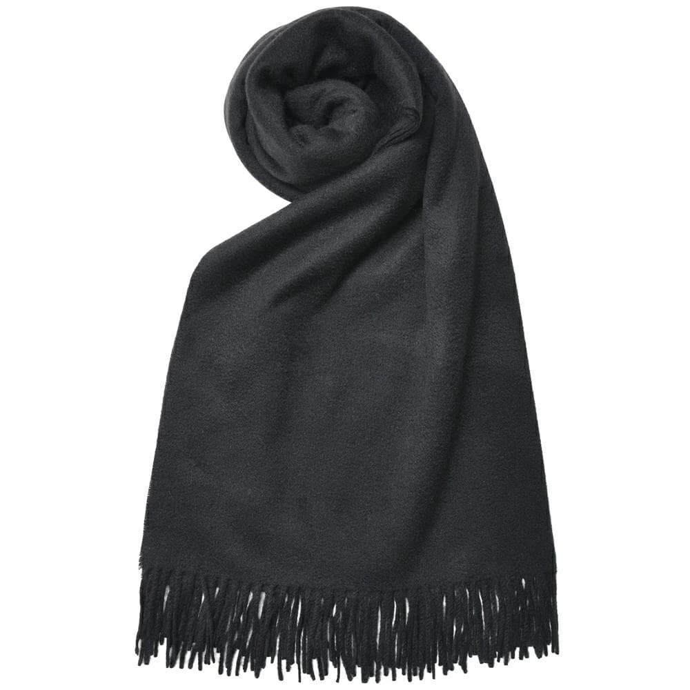 新品 Joshua Ellis ブラック 黒 マフラー ストール カシミヤ