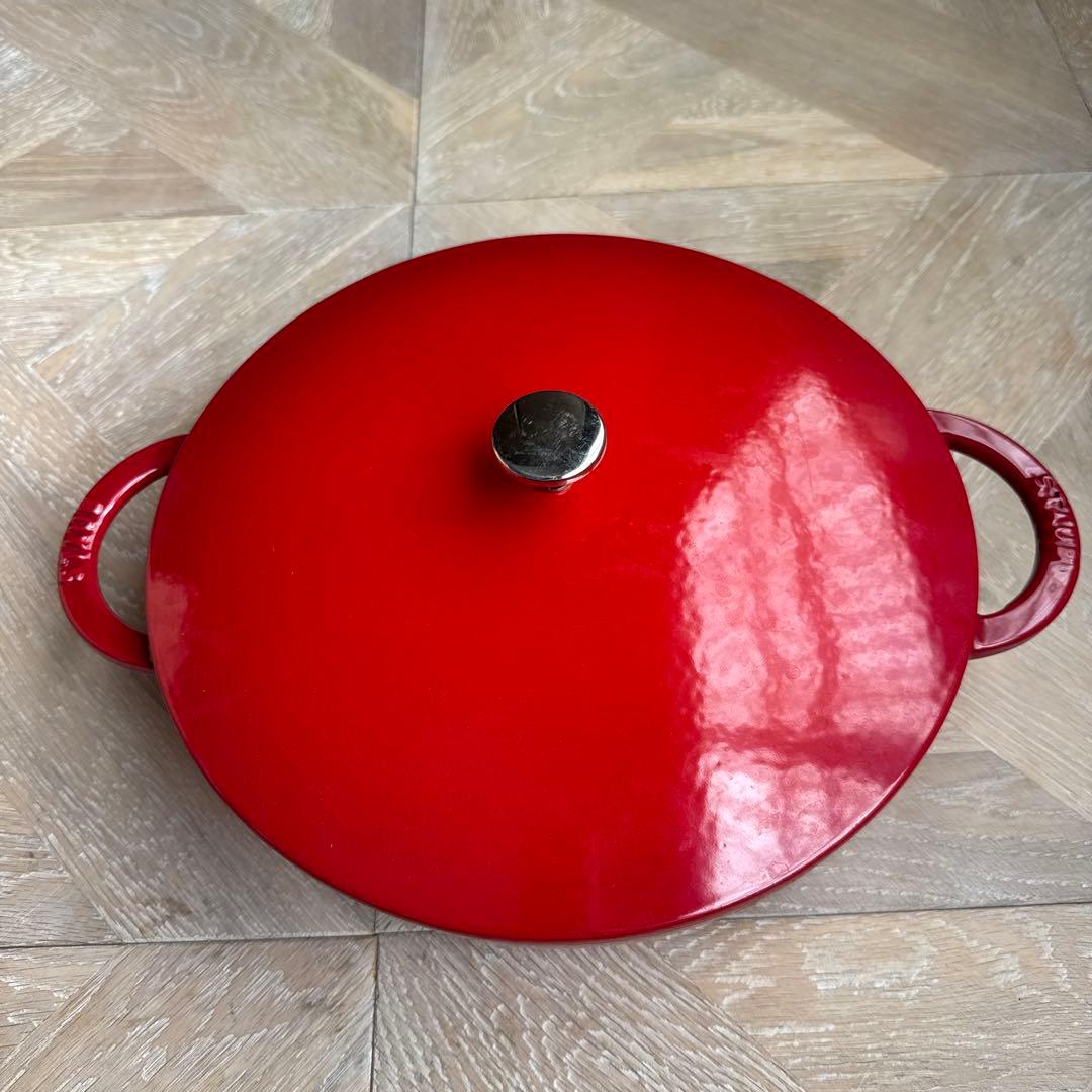 STAUB 両手鍋 28cm 赤