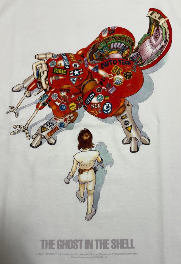 士郎正宗の世界展 大友克洋 攻殻機動隊 トリビュートイラスト Tシャツ M