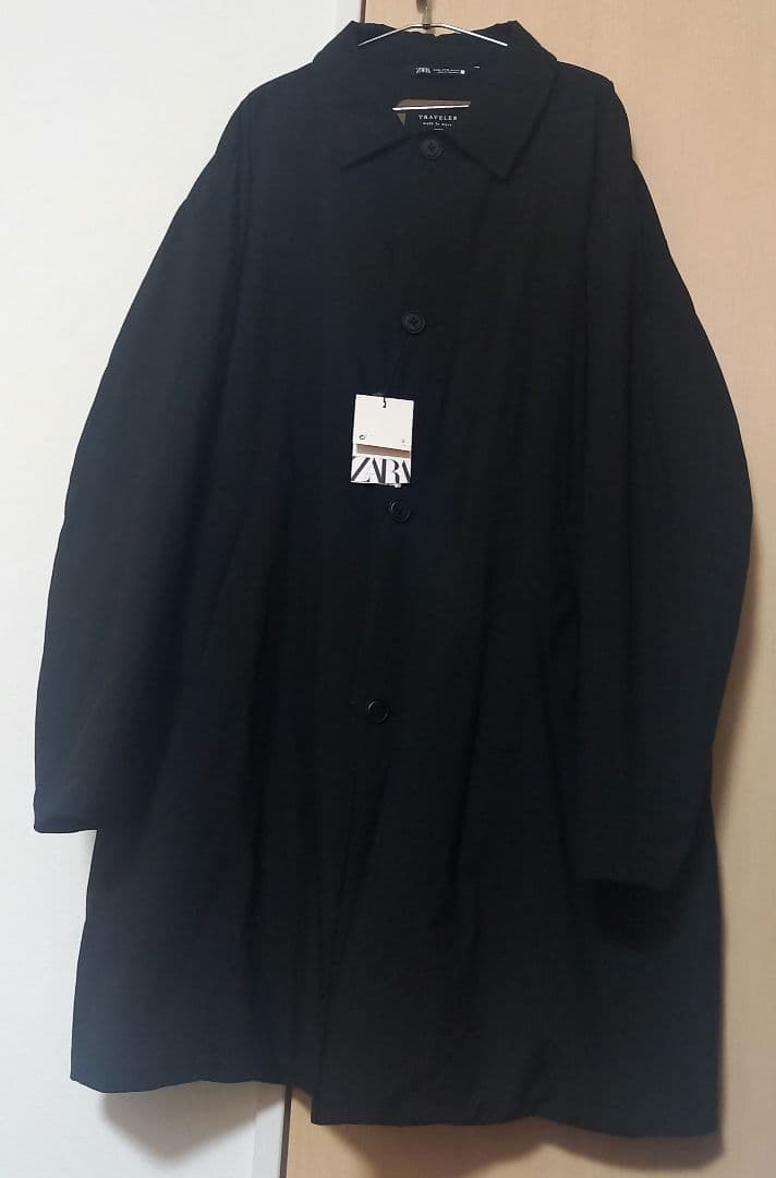 ZARA＊パデットステンカラーコートXLサイズ　新品タグ付　中綿入
