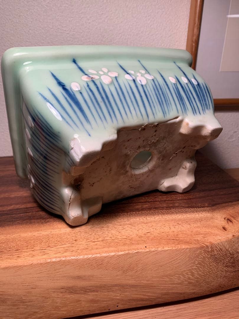 青磁長方鉢 時代鉢 盆栽 鉢植え 青磁 染付 水仙 和鉢