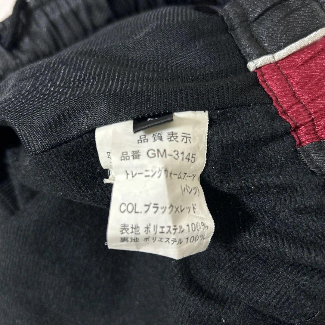 がまかつ ウォームスーツ 上下セット GM-3145 L ブラック×レッド