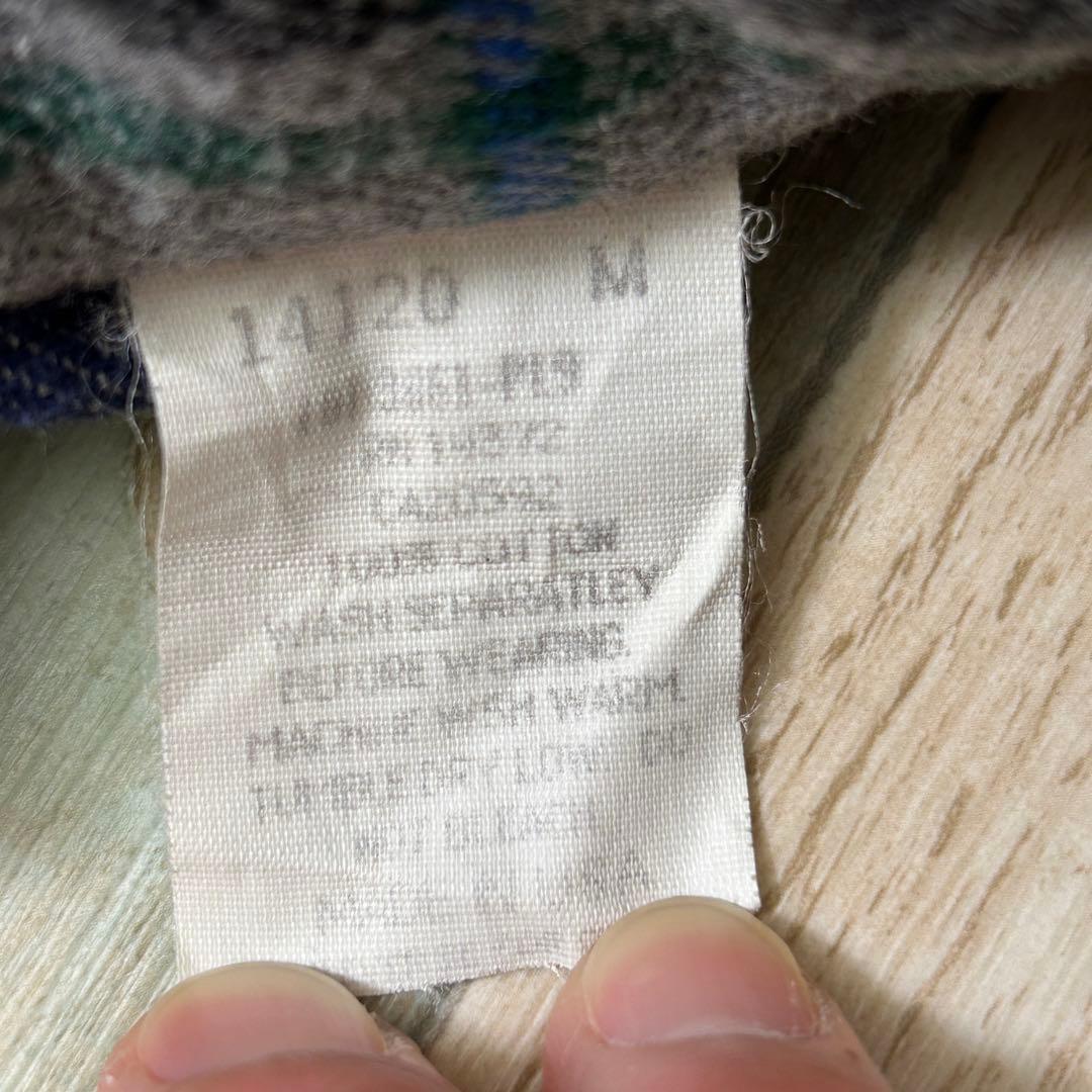 タ*カ様 好配色 90s USA製 ファイブブラザー ネルシャツ M 長袖 チェ