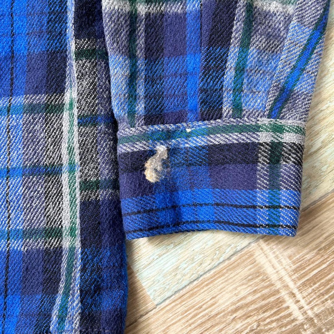 タ*カ様 好配色 90s USA製 ファイブブラザー ネルシャツ M 長袖 チェ