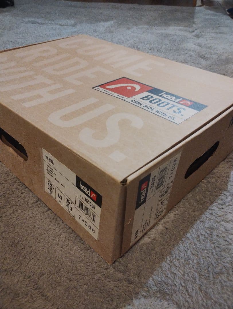 head JR スノーボードブーツ 黒 子ども用　箱付き‼️