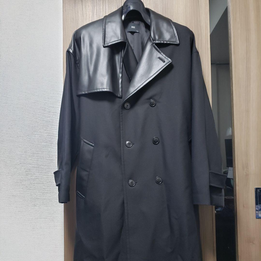 ☆美品☆ HARE ハレ フェイクレザーキリカエトレンチコート S