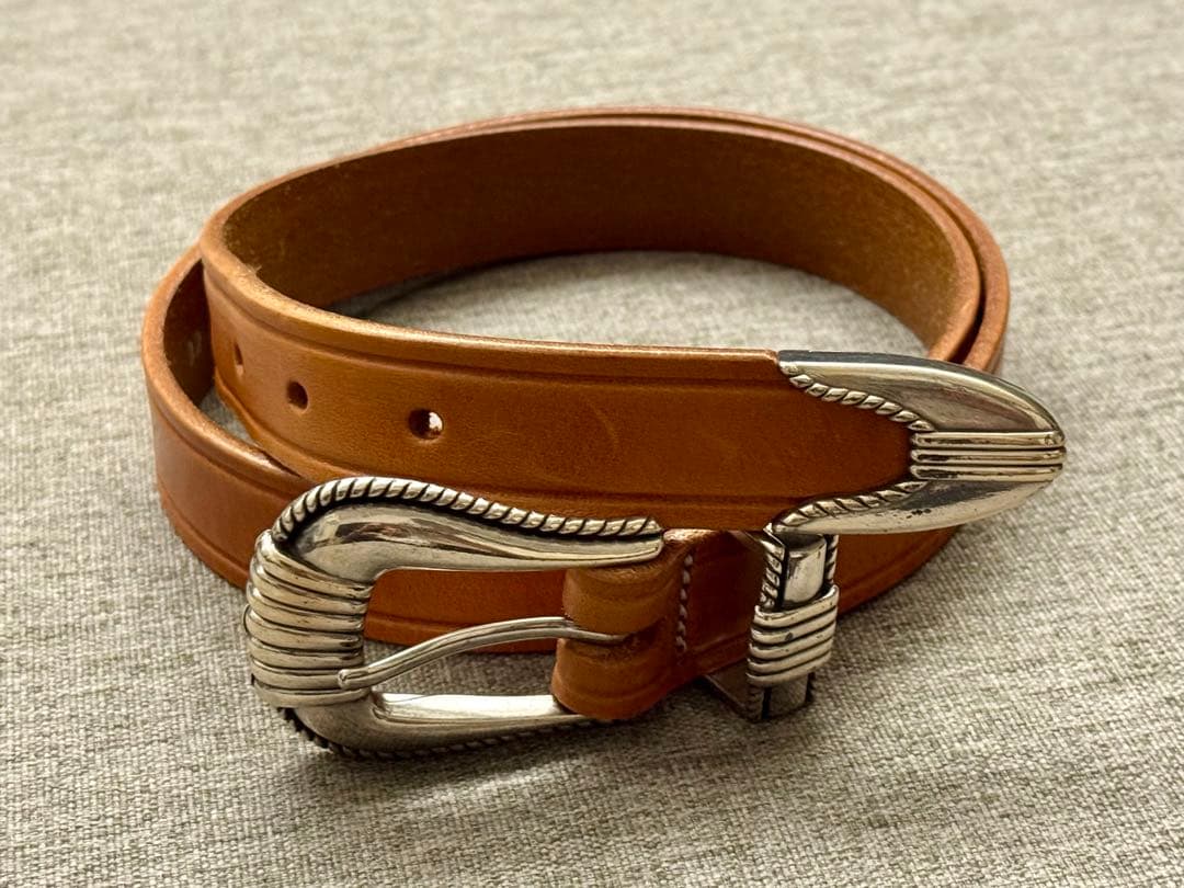 極美品 TORY LEATHER / 1 Creased Belt 32