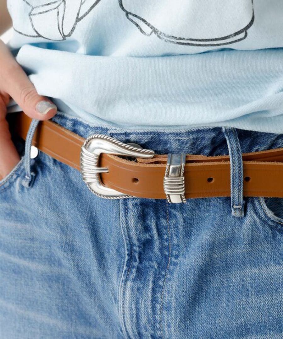 極美品 TORY LEATHER / 1 Creased Belt 32