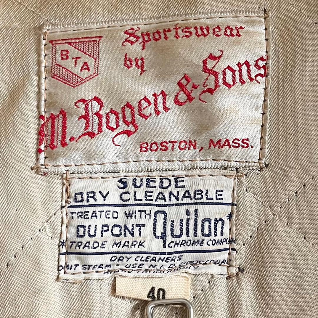 50s-60s M.Bogen スエードスポーツジャケット CONMATIC